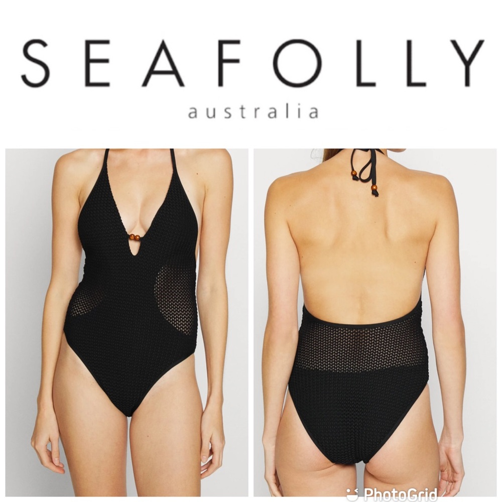 NEW Seafolly Dream Catcher Halter One Piece Swimsuit
